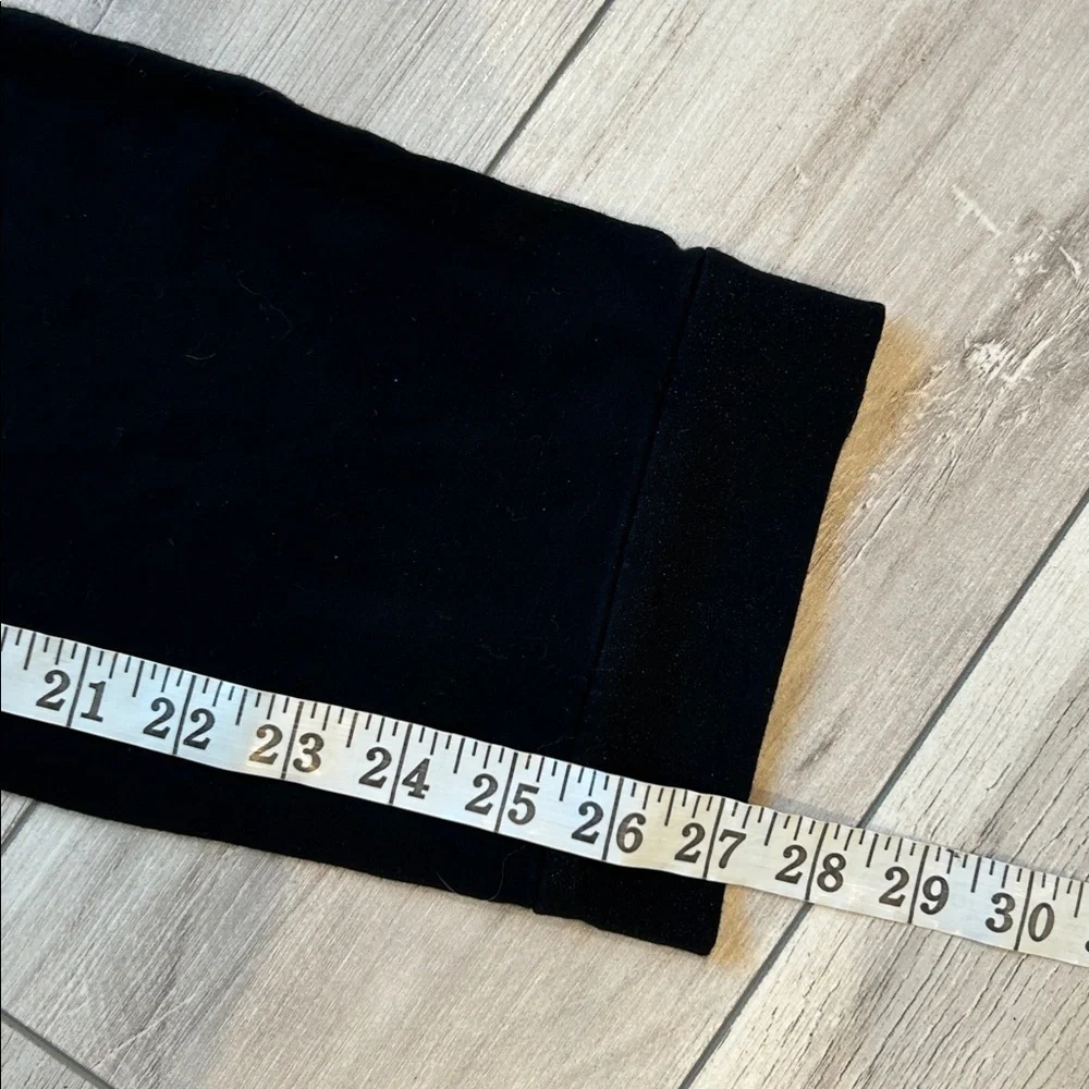 Eileen Fisher black viscose cuffed pull on pants size XS